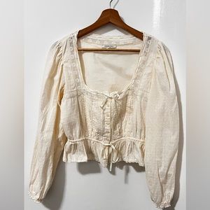 American Eagle / Size S/P/ Peasant Top/ Style Vintage